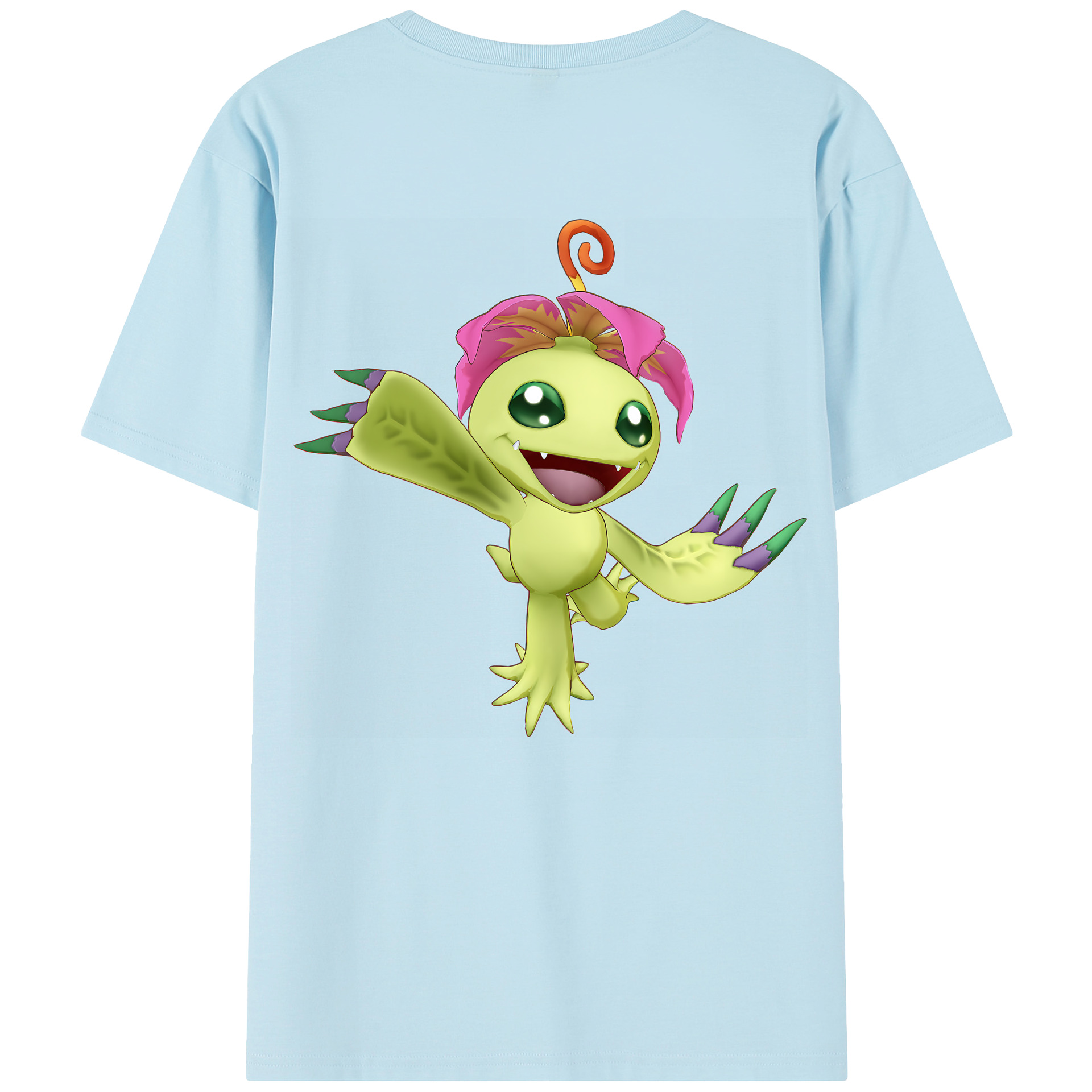 （画像用） Digimon デジタルモンスター/デジモン 綿100％半袖Tシャツ（背面プリント）